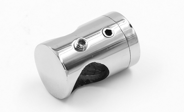 Ригеледержатель на стойку под плоскость Ø16 мм, литой, Ø22х30 мм, полированный, (AISI 304) k065-2 4 Ригеледержатель на стойку под плоскость Ø16 мм, литой, Ø22х30 мм, полированный, (AISI 304) k065-2 4