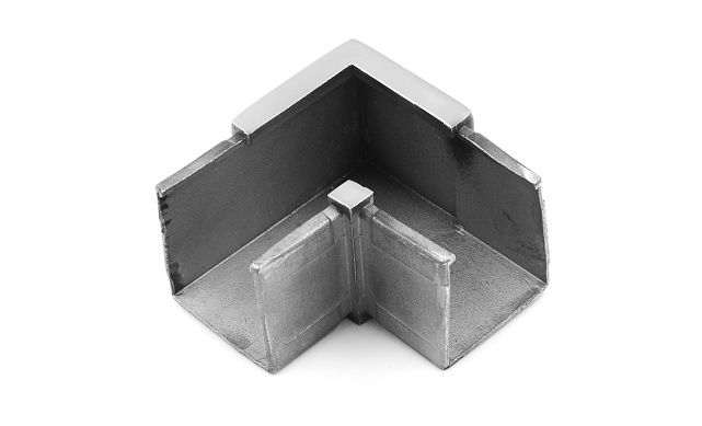 Отвод для поручня с пазом 40х40 мм, полированный, (AISI 304) k546 4 Отвод для поручня с пазом 40х40 мм, полированный, (AISI 304) k546 4