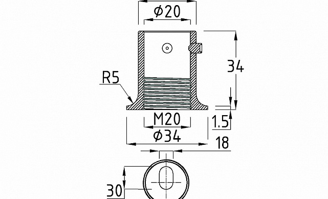 Соединитель стена-труба 19 мм, цинк-хром полированный t907 Pzn 4 Соединитель стена-труба 19 мм, цинк-хром полированный t907 Pzn 4