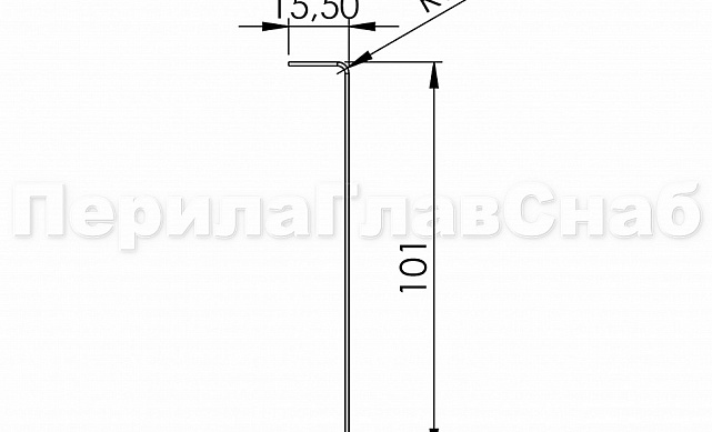 Тыльная накладка из шлифованной нержавейки на профиль т100 15.5х101 мм длина 2 м т100-10 3 Тыльная накладка из шлифованной нержавейки на профиль т100 15.5х101 мм длина 2 м т100-10 3