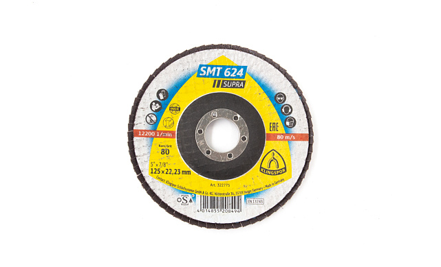 Шлиф. диск 'лепесток' 125х22 Р-80 KLINGSPOR Ф-1139 3 Шлиф. диск 'лепесток' 125х22 Р-80 KLINGSPOR Ф-1139 3