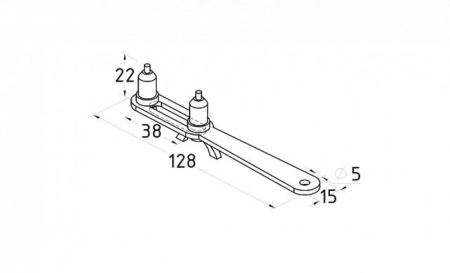 Ключ для затягивания точечных креплений Фk367-20 2 Ключ для затягивания точечных креплений Фk367-20 2
