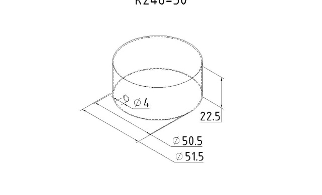 Заглушка наружная Ø50.8 мм, полированная AISI 304 k246-50 2 Заглушка наружная Ø50.8 мм, полированная AISI 304 k246-50 2