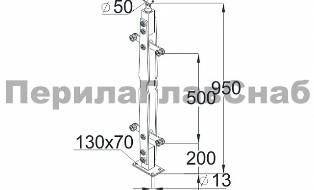 Стойка эксклюзивная из двух пластин с двумя пластинчатыми стеклодержателями, крепление в пол, регулируемый ложемент (AISI 304) k769 2 Стойка эксклюзивная из двух пластин с двумя пластинчатыми стеклодержателями, крепление в пол, регулируемый ложемент (AISI 304) k769 2