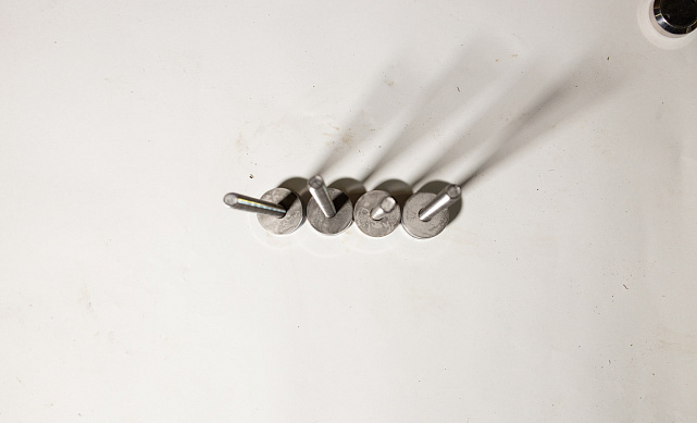 Комплект торцевого крепления несущего стекла, гайка-шайба Ø50х10х18 мм с внутренней резьбой М16(для оцинковки), полированный AISI 304, уценка k277-7-У 5 Комплект торцевого крепления несущего стекла, гайка-шайба Ø50х10х18 мм с внутренней резьбой М16(для оцинковки), полированный AISI 304, уценка k277-7-У 5