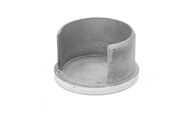 Заглушка для поручня с пазом Ø42.4 мм 5х34 мм полированная (AISI 316) k099 3 Заглушка для поручня с пазом Ø42.4 мм 5х34 мм полированная (AISI 316) k099 3