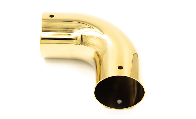 Отвод 90° для круглого пластикового поручня, золото k259-88 3 Отвод 90° для круглого пластикового поручня, золото k259-88 3