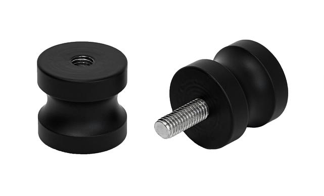 Дверная ручка "кноб", алюминий-черный t692 ALBL  5