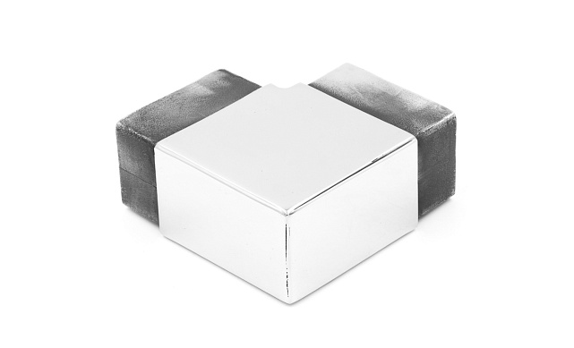 Отвод для поручня с пазом 40х60 мм, полированный (AISI 304) k542 8 Отвод для поручня с пазом 40х60 мм, полированный (AISI 304) k542 8