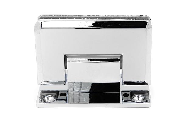 Петля для душевой кабины стена-стекло 90° 90х55 мм латунь-хром, полированная t301 PC 7