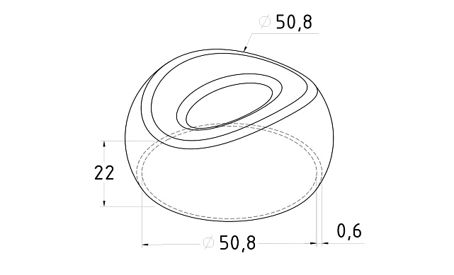 Наконечник стойки штамп, под 90° под Ø50/50 х 0,6 х AISI 201 #400 k068-3 2 Наконечник стойки штамп, под 90° под Ø50/50 х 0,6 х AISI 201 #400 k068-3 2