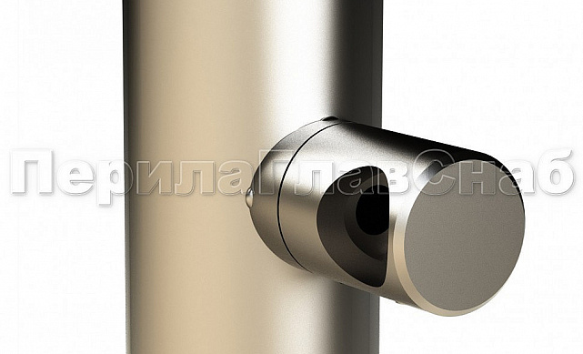 Стойка круглая Ø38.1: 2 штамп. зажимных стеклодержателя, полированная, высота 950 мм (AISI 201) k726-R 5 Стойка круглая Ø38.1: 2 штамп. зажимных стеклодержателя, полированная, высота 950 мм (AISI 201) k726-R 5