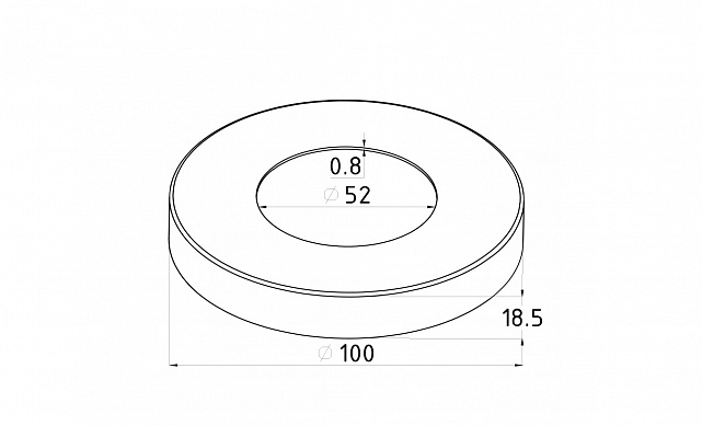 Низ стойки Ø50.8 мм, S=0.8 мм, 100х18 мм, золото k217-88 2 Низ стойки Ø50.8 мм, S=0.8 мм, 100х18 мм, золото k217-88 2