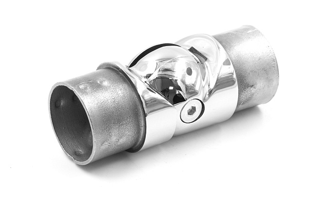 Поворот литой, шарнирный под Ø42.4 мм, полированный, AISI 304 k273 6 Поворот литой, шарнирный под Ø42.4 мм, полированный, AISI 304 k273 6