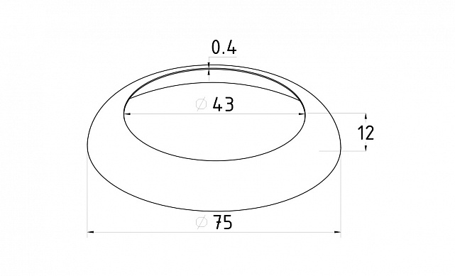Низ стойки Ø42.4 мм, 75х12х0.4, полированный (AISI 304) k330 2 Низ стойки Ø42.4 мм, 75х12х0.4, полированный (AISI 304) k330 2