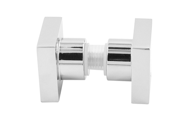 Ручка-кноб квадратная для стекла 6-12 мм, нержавеющая сталь AISI 304, полированная t669 PSS 4 Ручка-кноб квадратная для стекла 6-12 мм, нержавеющая сталь AISI 304, полированная t669 PSS 4