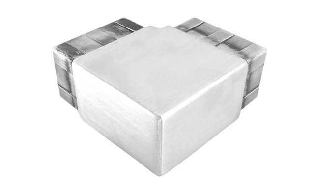 Отвод для поручня с пазом 40х60 мм, шлифованный (AISI 304) Фk542-2 4 Отвод для поручня с пазом 40х60 мм, шлифованный (AISI 304) Фk542-2 4