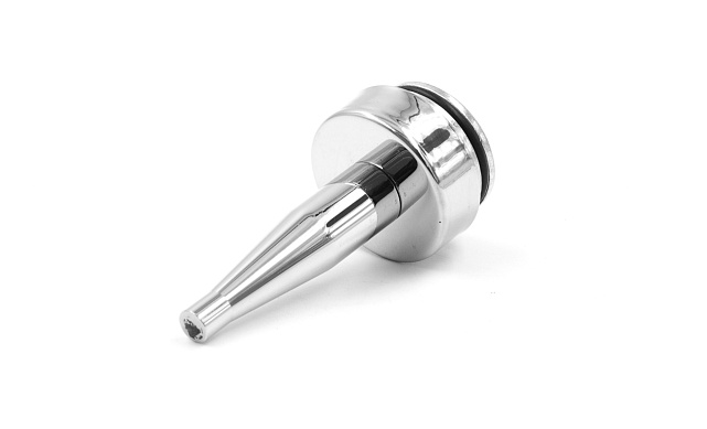 Наконечник палец (солдатик) с системой фиксации из алюминия в стойке Ø38.1 мм, полированный, нержавеющий (AISI 304) k041 6 Наконечник палец (солдатик) с системой фиксации из алюминия в стойке Ø38.1 мм, полированный, нержавеющий (AISI 304) k041 6