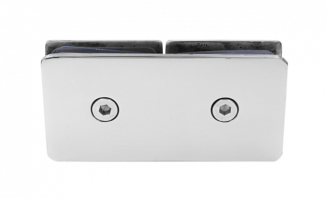 Коннектор для душевой кабины стекло-стекло 180° 45х45 мм латунь-хром, полированный 64 t724 PC 6 Коннектор для душевой кабины стекло-стекло 180° 45х45 мм латунь-хром, полированный 64 t724 PC 6