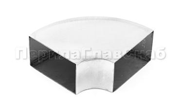 Отвод поручня под сварку 60х40х130x1.5  90°, полированный 600 Grit (AISI 304) k675 купить в Челябинске