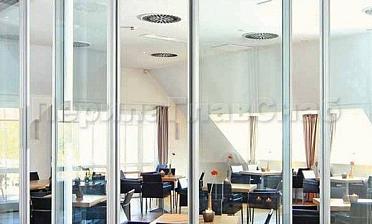 Стеклянные перегородки для зоны отдыха в офисе купить в Челябинске