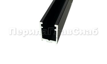 П-образный профиль 19x13, L=3000, под стекло 8 мм, черный матовый t758-3000 BL  купить в Челябинске