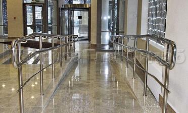 Ограждение пандуса с одним ригелем купить в Челябинске